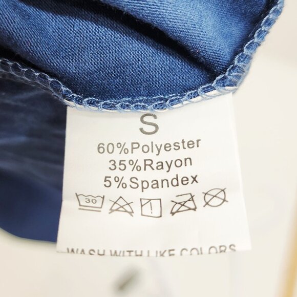 American Flag Graphic Womens Tank Top Size S Blue - Picture 3 of 3